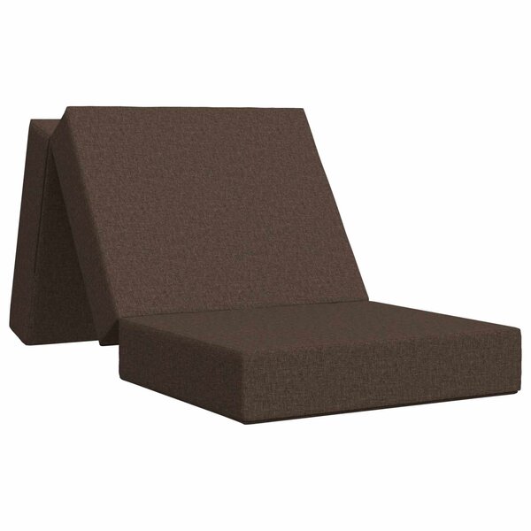 vidaXL Canapé-lit pliable 90 x 67 x 45 cm Taupe