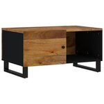 vidaXL Table basse 80x50x40 cm Bois de manguier solide et d'ingénierie