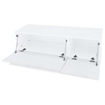 vidaXL Meubles TV 2 Pièces bois d’ingénierie 120x40x34 cm Blanc brillant