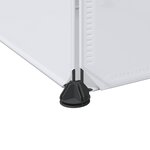 vidaXL Armoire modulaire 9 compartiments 109x36 5x143 cm blanc