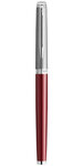 WATERMAN Hemisphere Essentiel Stylo roller, Rouge mat, attributs Chromés, recharge noire pointe fine, écrin