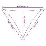 vidaXL Voile d'ombrage 160 g/m² Vert clair 3x3x4 2 m PEHD