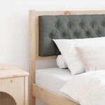 vidaXL Tête de lit Autre marron et gris foncé 75 cm Bois massif en pin