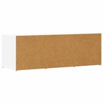 vidaXL Banc à chaussures Blanc 105x35x35 cm Aggloméré