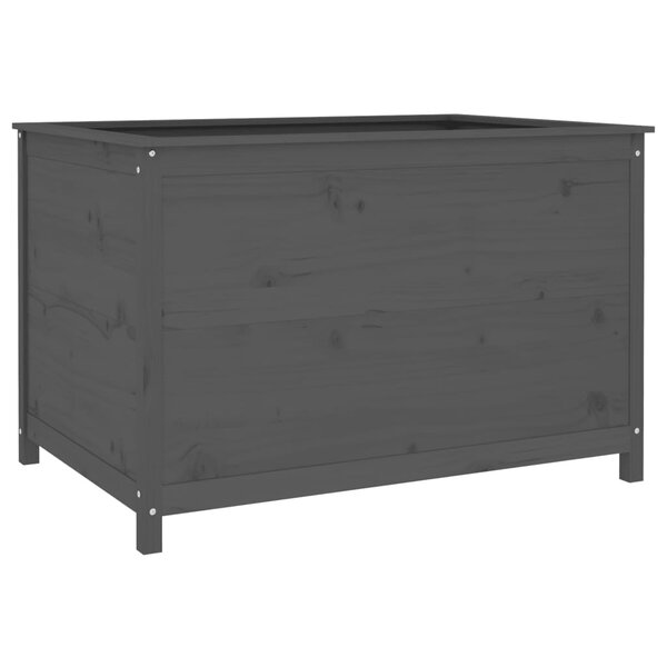vidaXL Lit surélevé de jardin gris 119 5x82 5x78 cm bois de pin massif