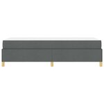 vidaXL Lit à ressorts Blanc et Gris foncé et Marron et Gris foncé
