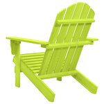 vidaXL Chaise de jardin Adirondack bois de sapin massif vert