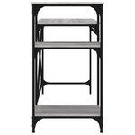vidaXL Bureau avec étagères sonoma 105x50x90 cm bois d'ingénierie/fer