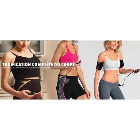 Pack Ceinture abs7 SLENDERTONE Short Bottom et Brassards