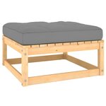 Vidaxl salon de jardin 11 pièces avec coussins bois de pin massif