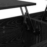 vidaXL Table basse Chêne noir 102 x 50 5 x 46 5 cm Bois d'ingénierie