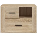 vidaXL Table de chevet Chêne sonoma 60x36x45 cm Bois d'ingénierie