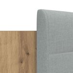 vidaXL Cadre de lit avec tête de lit Chêne artisanal 120 x 200 cm