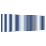 vidaXL Auvent Rétractable Bleu et blanc 350 x 200 cm Tissu et métal
