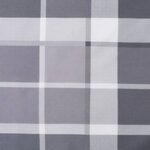 Vidaxl coussin de palette motif à carreaux gris 120x80x12 cm tissu