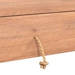 vidaXL Table console 90x35x75 cm Bois de teck solide