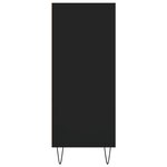 vidaXL Buffet haut noir 57x35x90 cm bois d'ingénierie