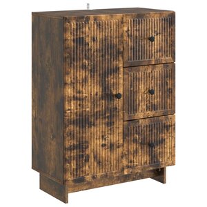 vidaXL Buffet Chêne fumé 66 x 34 5 x 90 cm Bois d'ingénierie