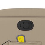 vidaXL Fauteuil de massage inclinable Cappuccino Similicuir