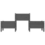 vidaXL Jardinière Gris 178 5x44x75 cm Bois massif de pin