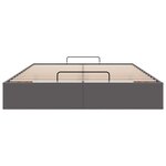 vidaXL Cadre de lit ottoman sans matelas gris 140x190 cm similicuir