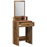 Coiffeuse vidaXL avec tiroirs en bois vintage 50x41x140 cm