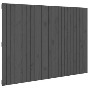 vidaXL Tête de lit murale Gris 159 5x3x110 cm Bois massif de pin
