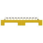 vidaXL Lit de jour avec lit gigogne jaune 90x200 cm velours