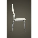 vidaXL Chaises à manger lot de 2 blanc similicuir