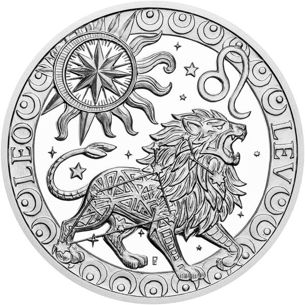 Monnaie LEO Sign of Zodiac Medaille Argent 2026 (PRÉCOMMANDE)