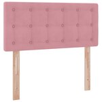 vidaXL Lit de Rangement avec matelas Rose 90 x 190 cm Velours