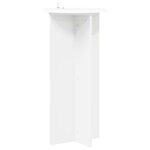 vidaXL Support de Plante 2 pièces Blanc Ø40 x 80 cm Bois d'ingénierie