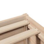 vidaXL Cadre de lit avec tête de lit 140x200 cm bois de pin massif
