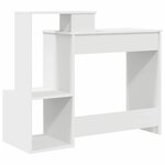 vidaXL Bureau avec tiroir Blanc 106 x 41 x 88.5 cm Bois d'ingénierie