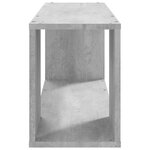 vidaXL Meuble TV Gris béton 80x24x32 cm Aggloméré
