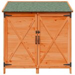 vidaXL Abri de jardin Marron 106 x 56 x 113 5 cm Bois de Sapin Massif