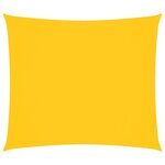 vidaXL Voile de parasol tissu oxford rectangulaire 2 5x3 m jaune