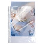 Sachet de 10 pochettes perforées PP haute qualité - 24x32cm vertical - Cristal EXACOMPTA