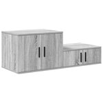 Armoire de rangement vidaXL Gris Sonoma 103x41x40 cm en bois aggloméré
