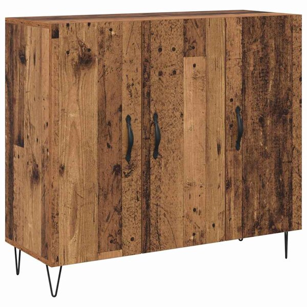 vidaXL Buffet Bois ancien 90 x 34 x 80 cm Bois d'ingénierie