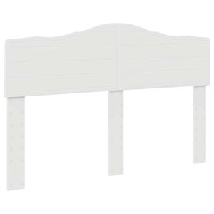 vidaXL Tête de lit avec tête de lit Blanc 140 cm Bois d'ingénierie