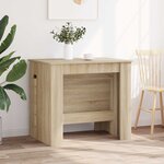 vidaXL Table à dîner 240 x 85 x 75 cm Bois d'ingénierie Chêne Sonoma