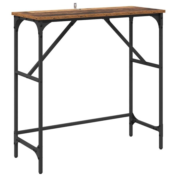 vidaXL Table console Bois ancien 75 x 32 x 75 cm Bois d'ingénierie