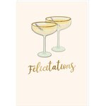 Carte Signature Félicitations - Coupes De Verres - Draeger paris