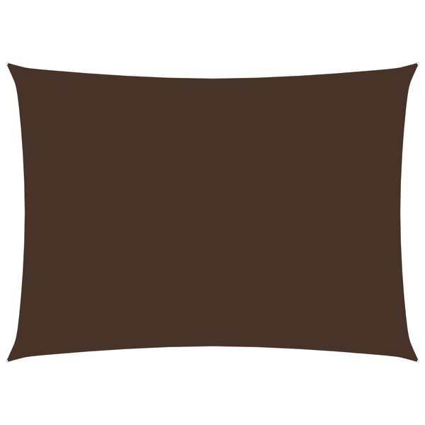 vidaXL Voile de parasol tissu oxford rectangulaire 2x3 5 m marron