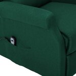 vidaXL Fauteuil Vert foncé Tissu
