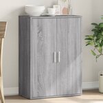 vidaXL Buffet sonoma gris 60x31x84 cm bois d'ingénierie