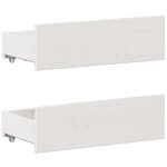 vidaXL Cadre de lit sans matelas avec tête de lit 200x200 cm bois pin