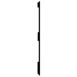vidaXL Tête de lit murale Noir 166x3x90 cm Bois massif de pin