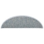 vidaXL Tapis d'escalier autocollants 15 Pièces 56x17x3 cm Bleu